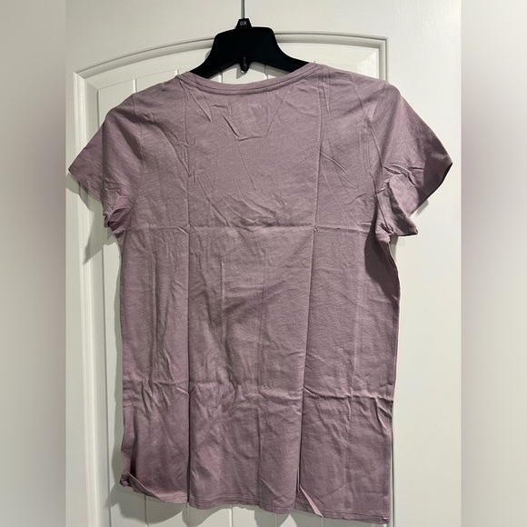 NEW NIP VS Victoria secret PINK shirt light mauve purple v-neck L large - Picture 3 of 6